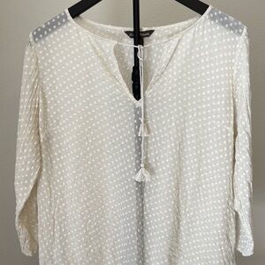 Tommy Bahama Silk Peasant Blouse Women’s Size L